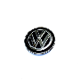 View Wheel Center Cap - Carbon Fiber Look and Silver Full-Sized Product Image